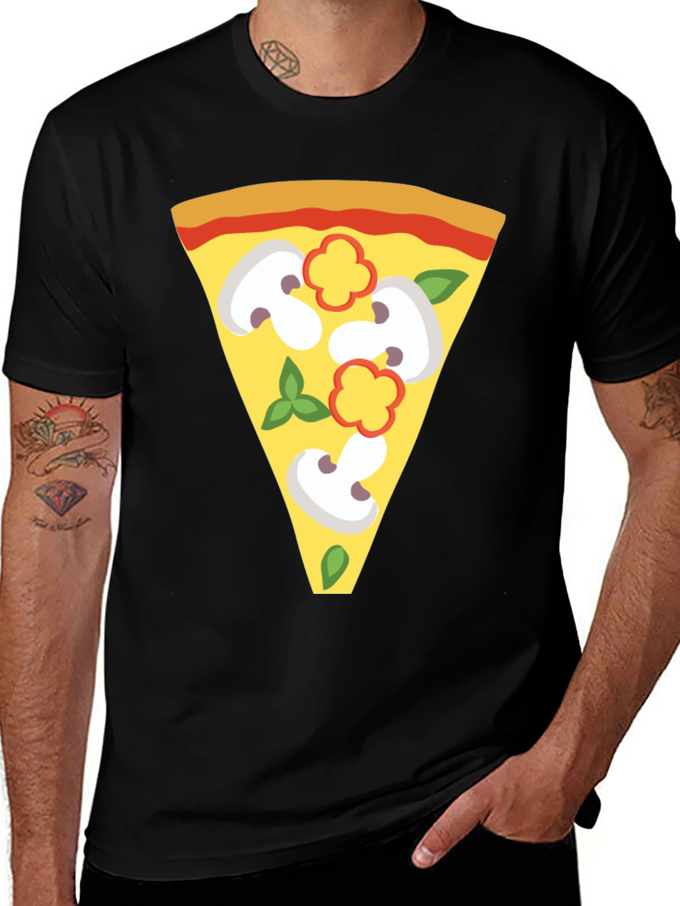 Pizza Slice Graphic Tee - Unique Foodie T-Shirt