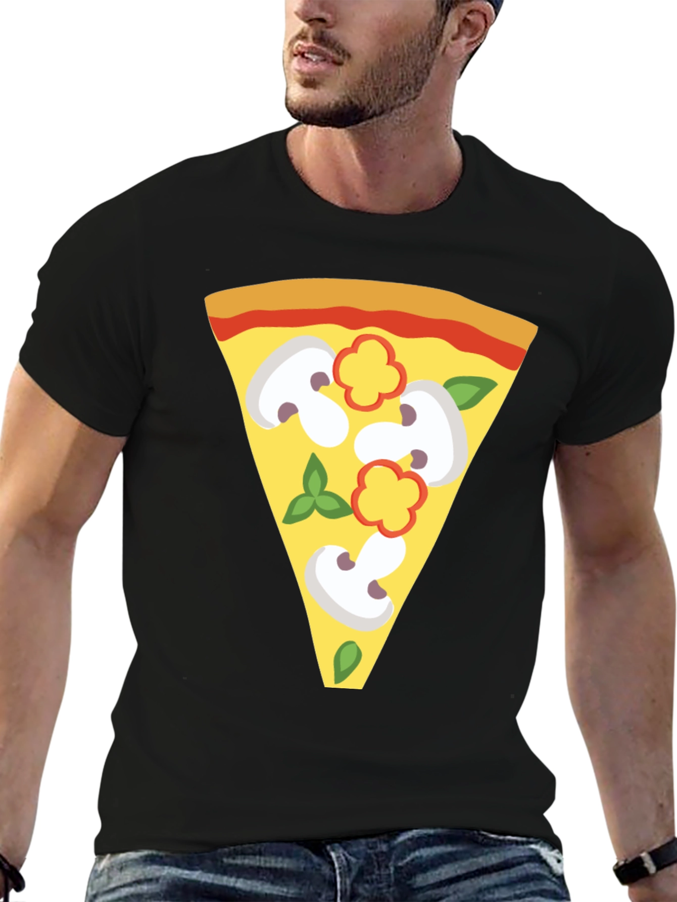 Pizza Slice Graphic Tee - Unique Foodie T-Shirt