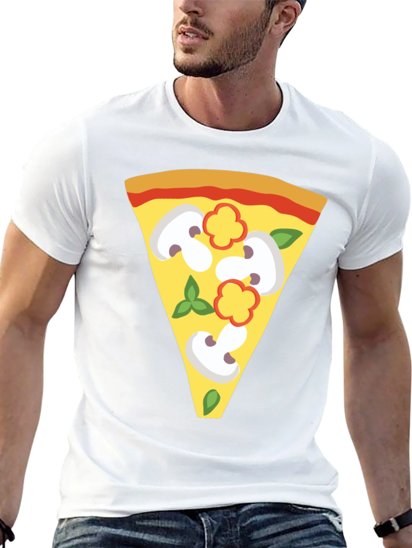 Pizza Slice Graphic Tee - Unique Foodie T-Shirt