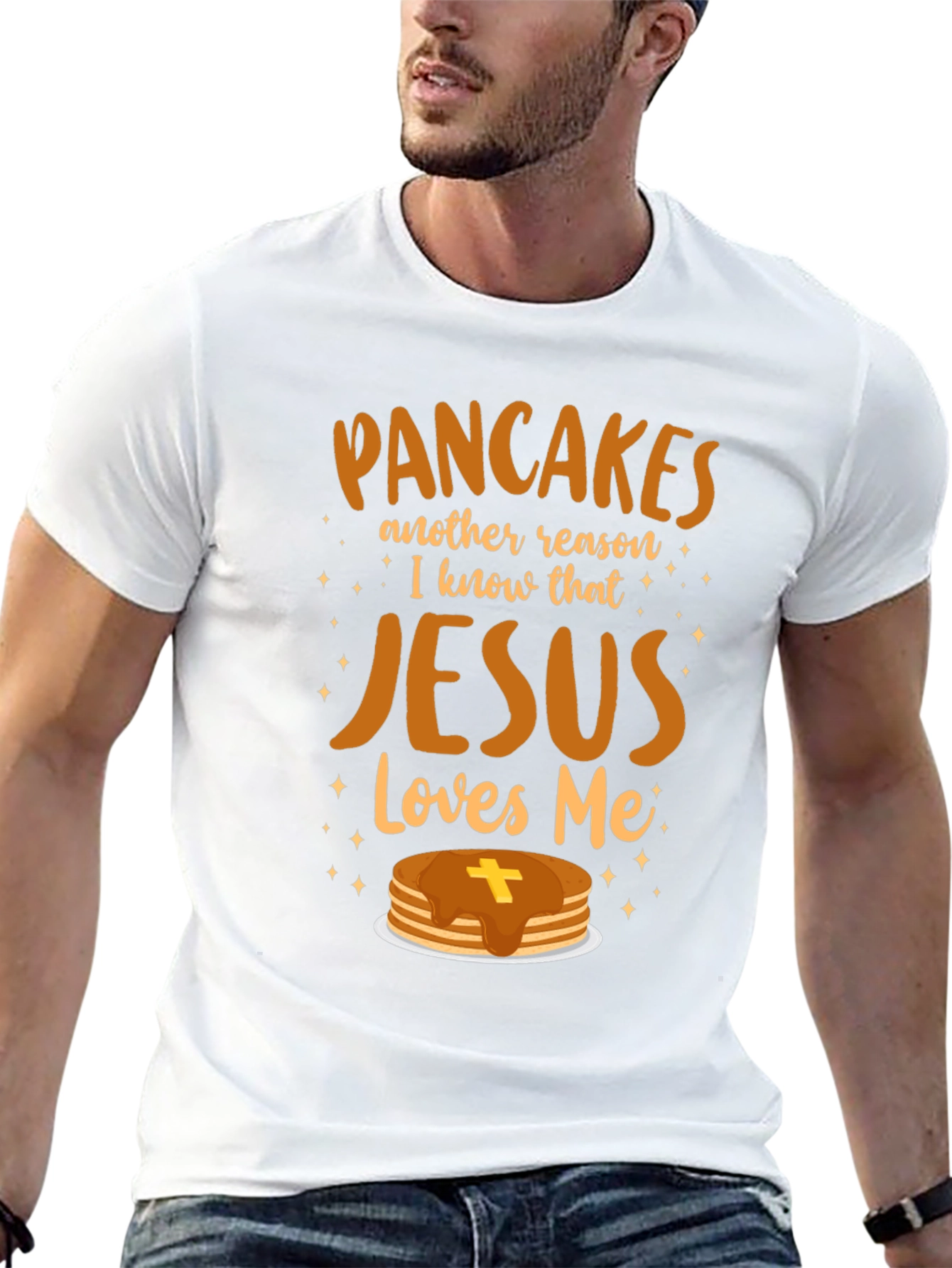 Pancakes & Jesus Graphic T-Shirt