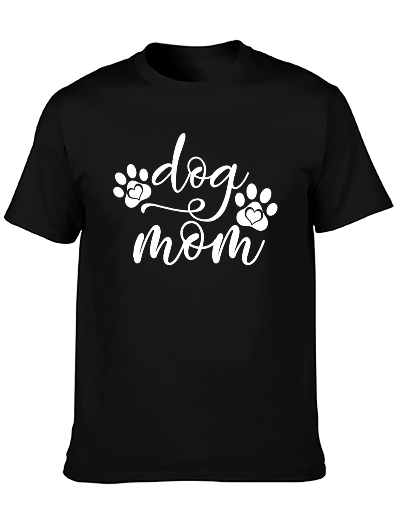 Dog Mom T-Shirt - Cute Paw Print Design