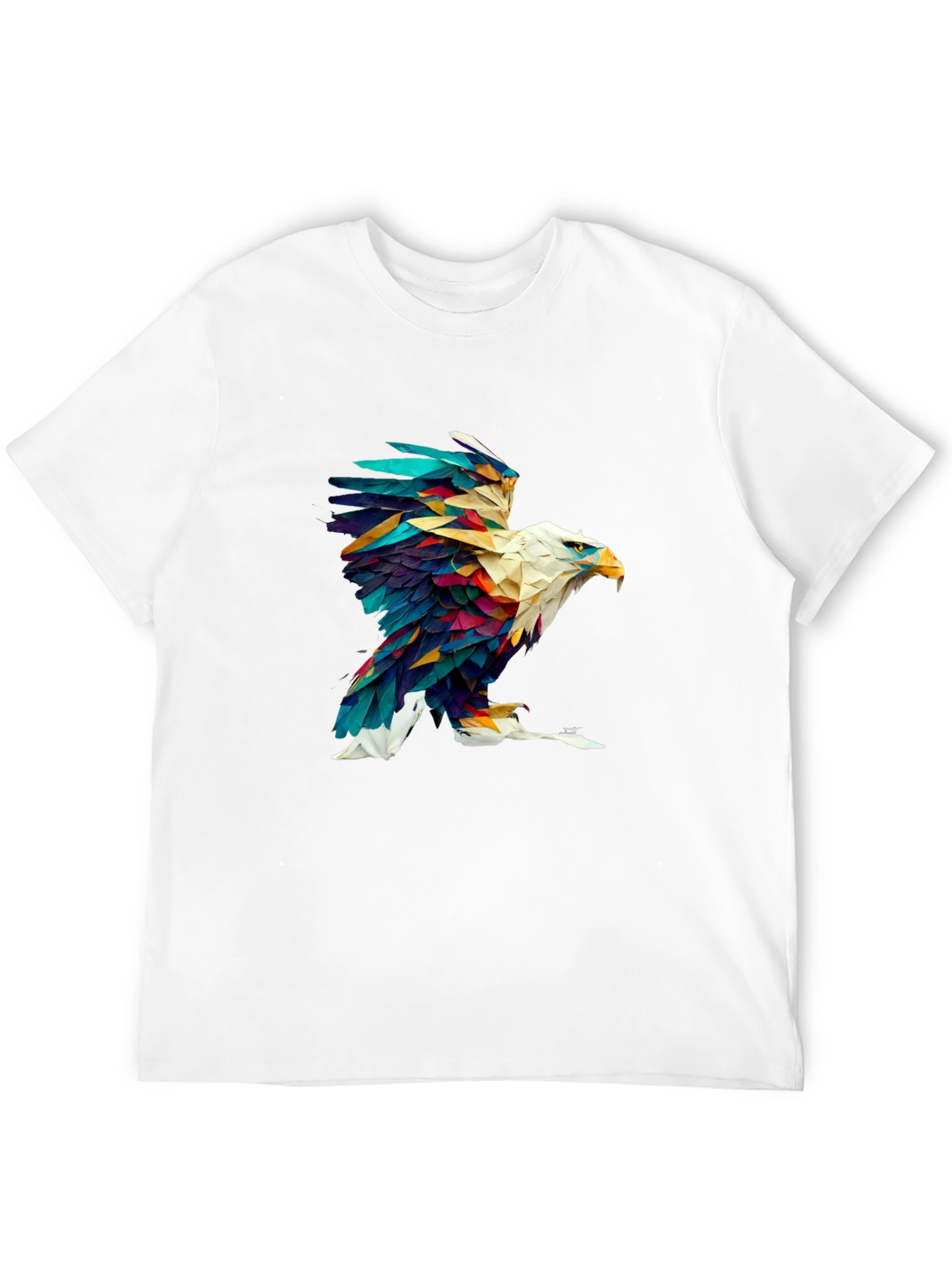 Abstract Eagle Graphic Black Tee