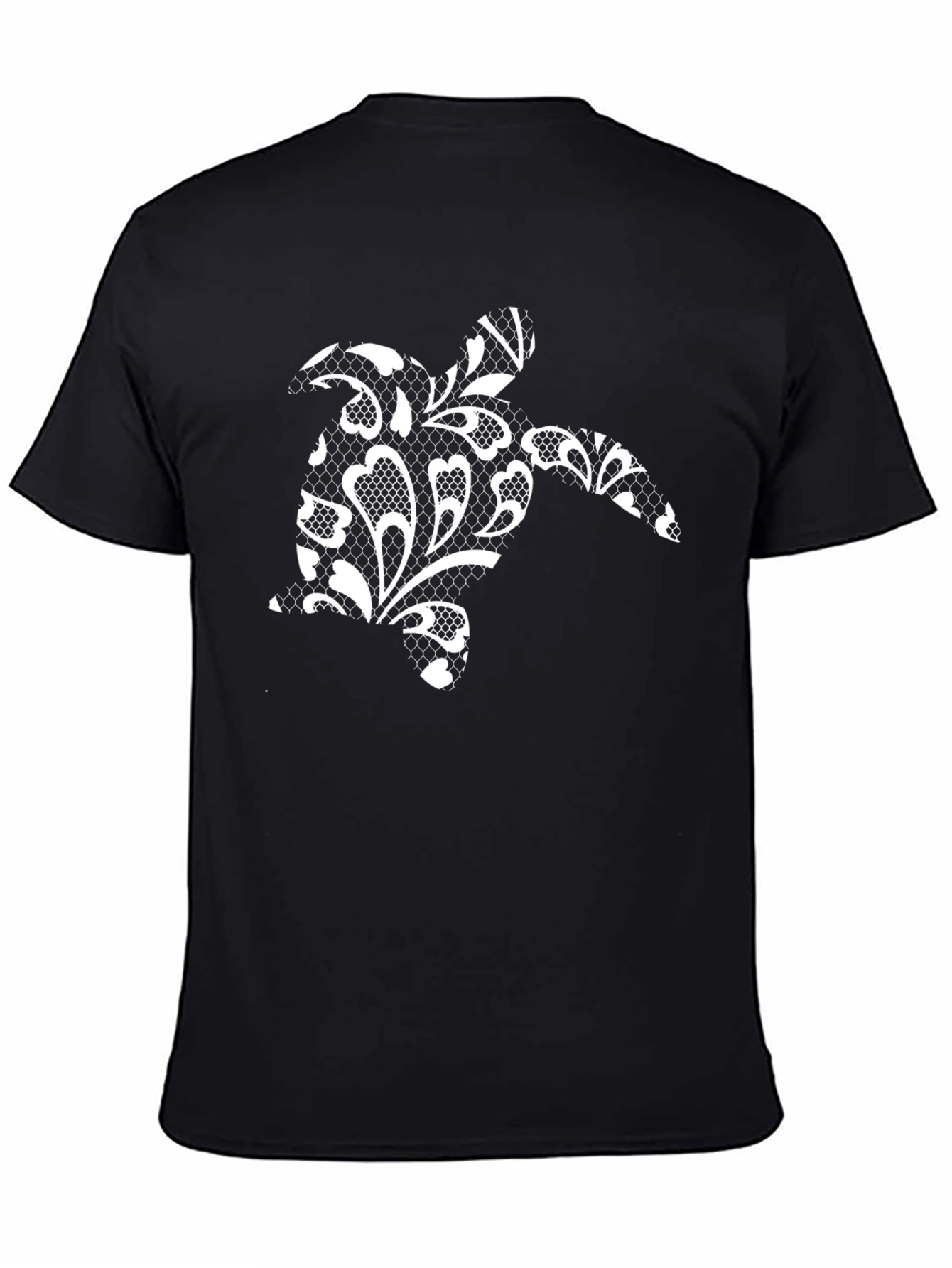 Sea Turtle Lace Print T-Shirt