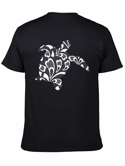 Sea Turtle Lace Print T-Shirt
