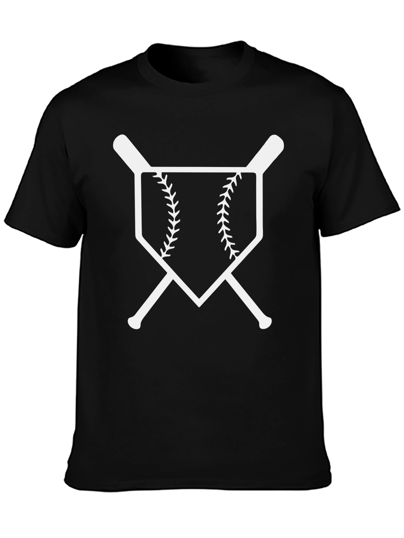 Baseball Bats & Home Plate Graphic T-Shirt