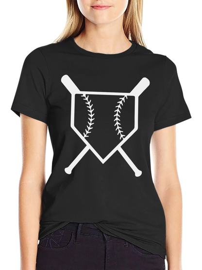 Baseball Bats & Home Plate Graphic T-Shirt