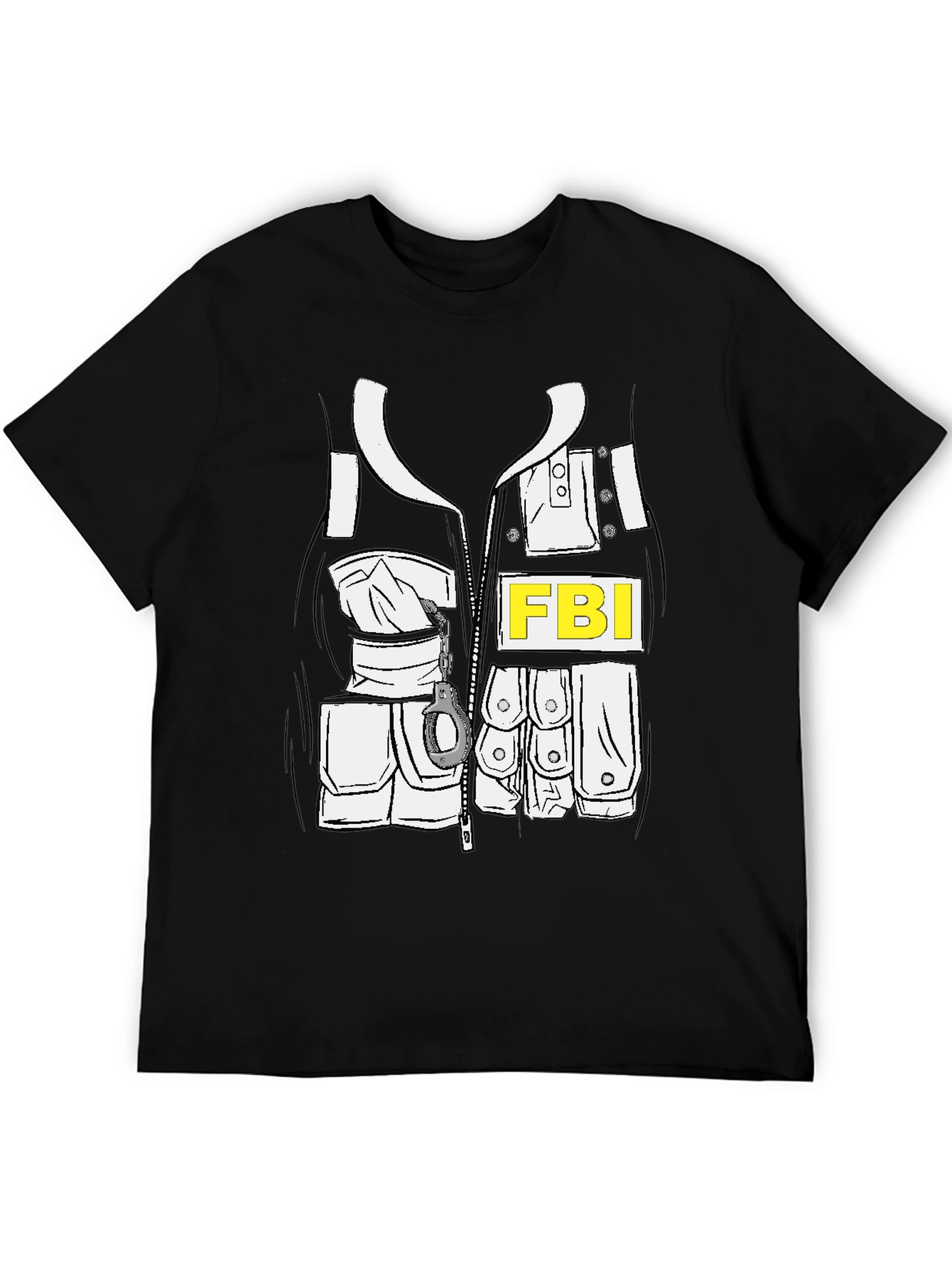 FBI Costume T-Shirt - Novelty Graphic Tee