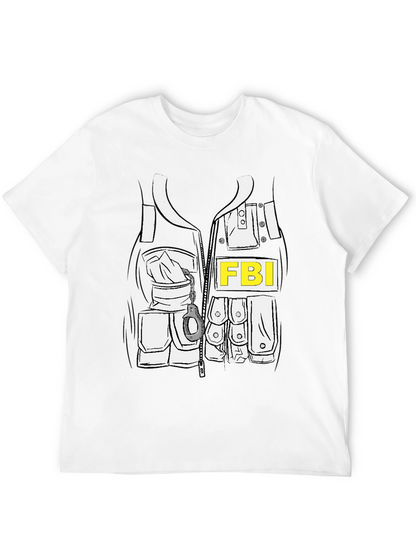 FBI Costume T-Shirt - Novelty Graphic Tee