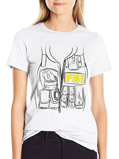 FBI Costume T-Shirt - Novelty Graphic Tee