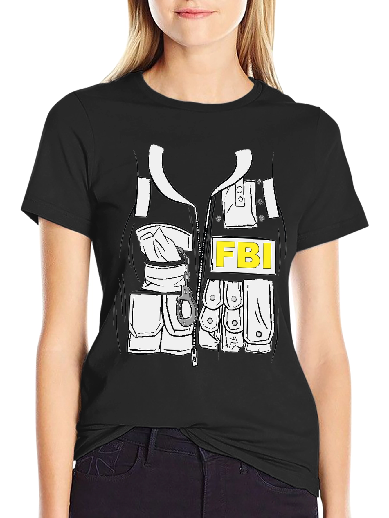FBI Costume T-Shirt - Novelty Graphic Tee
