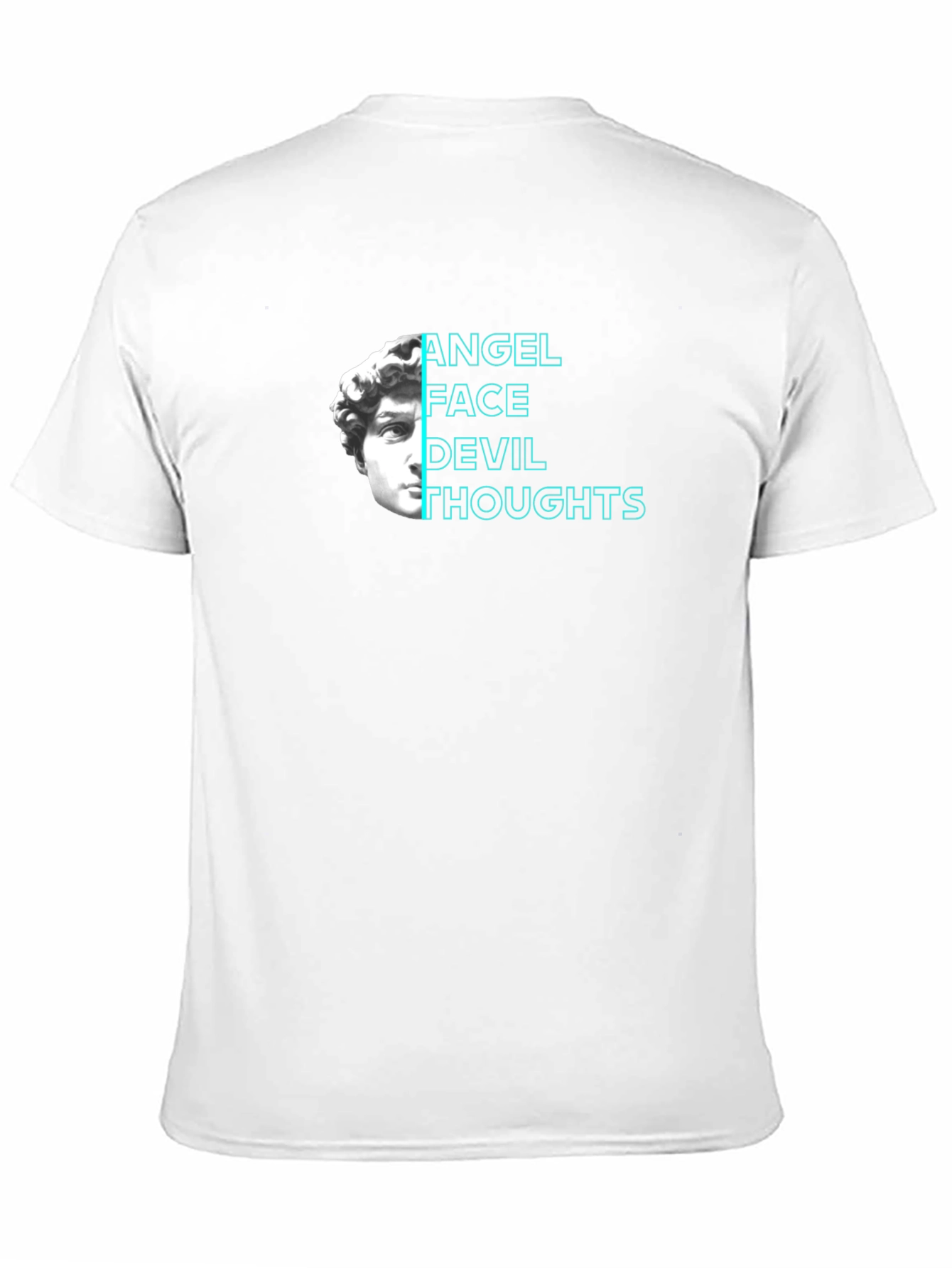 Angel Face Devil Thoughts Graphic Tee