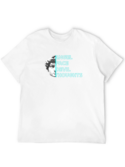Angel Face Devil Thoughts Graphic Tee