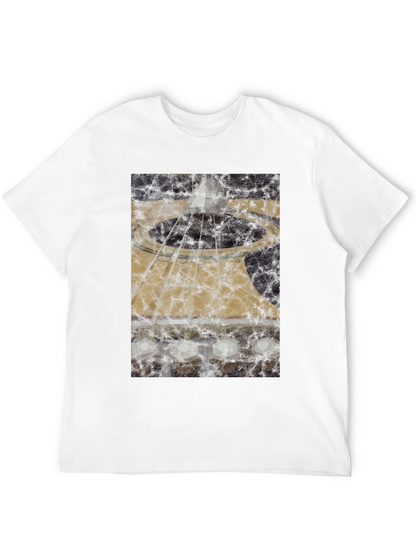 Abstract Acoustic Guitar Graphic T-Shirt