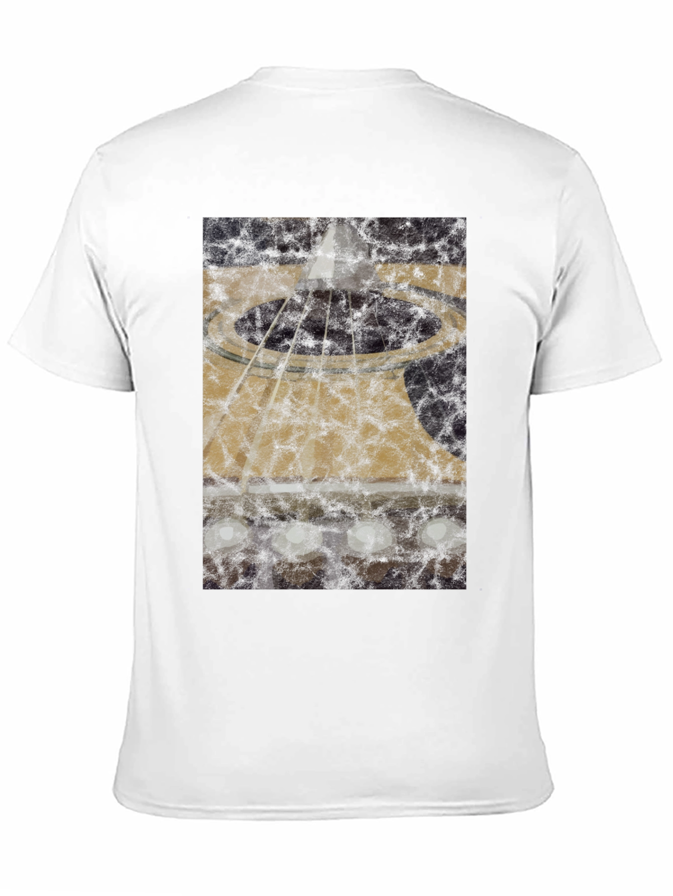 Abstract Acoustic Guitar Graphic T-Shirt