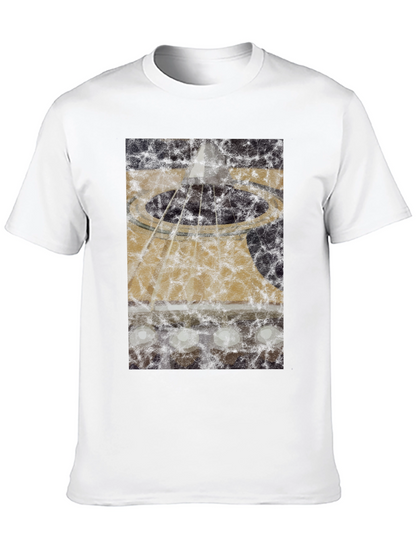 Abstract Acoustic Guitar Graphic T-Shirt