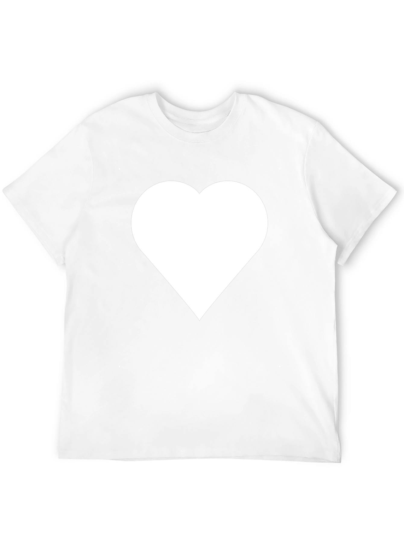 Heart Graphic T-Shirt - Black Casual Tee