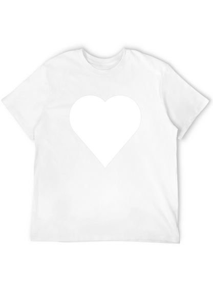 Heart Graphic T-Shirt - Black Casual Tee