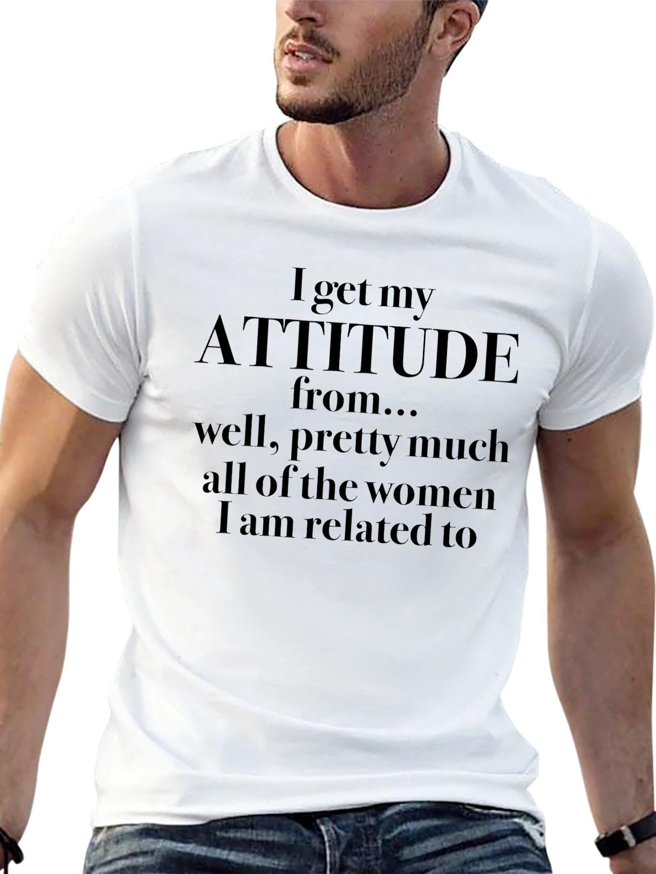 Attitude From Womens T-Shirt
