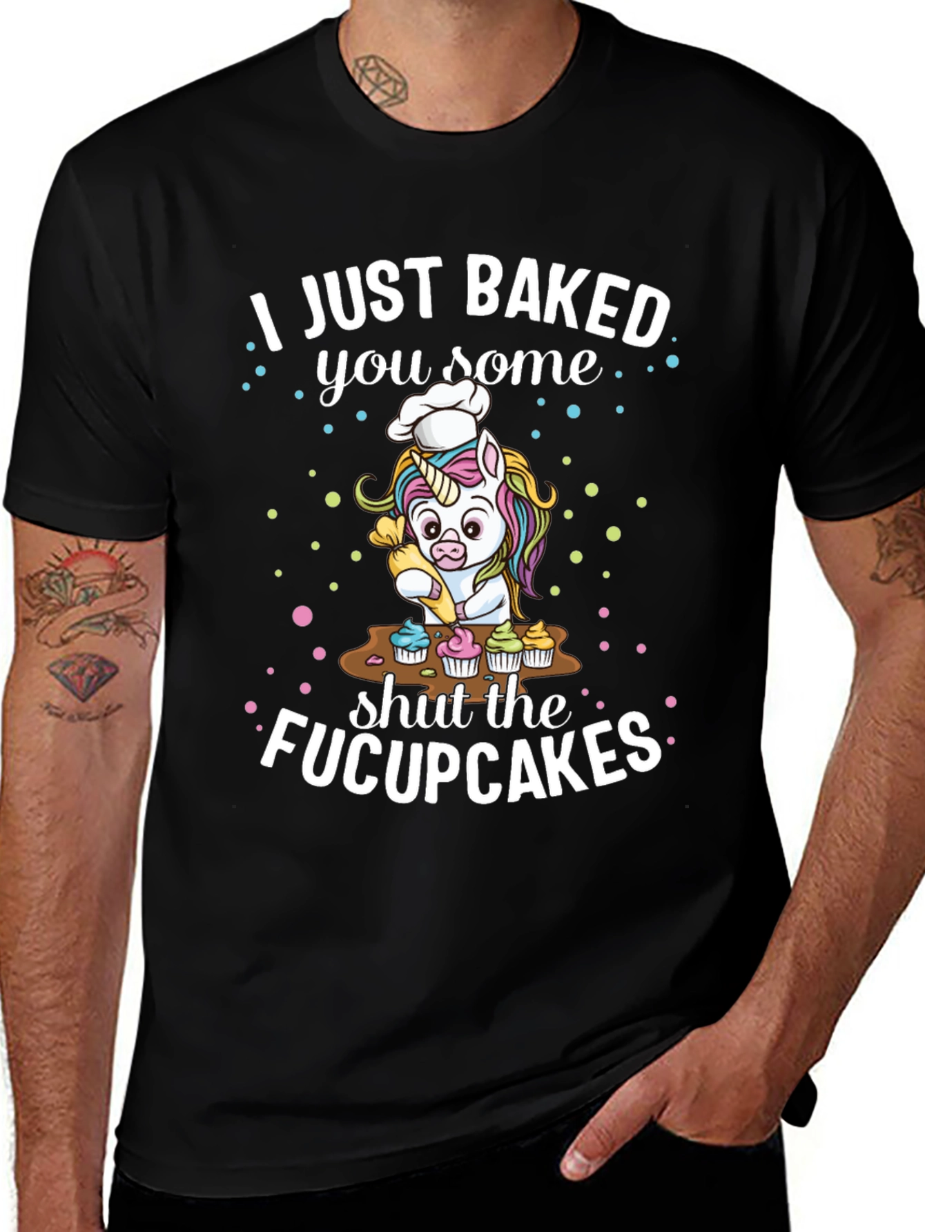 Funny Unicorn Baker Graphic Tee