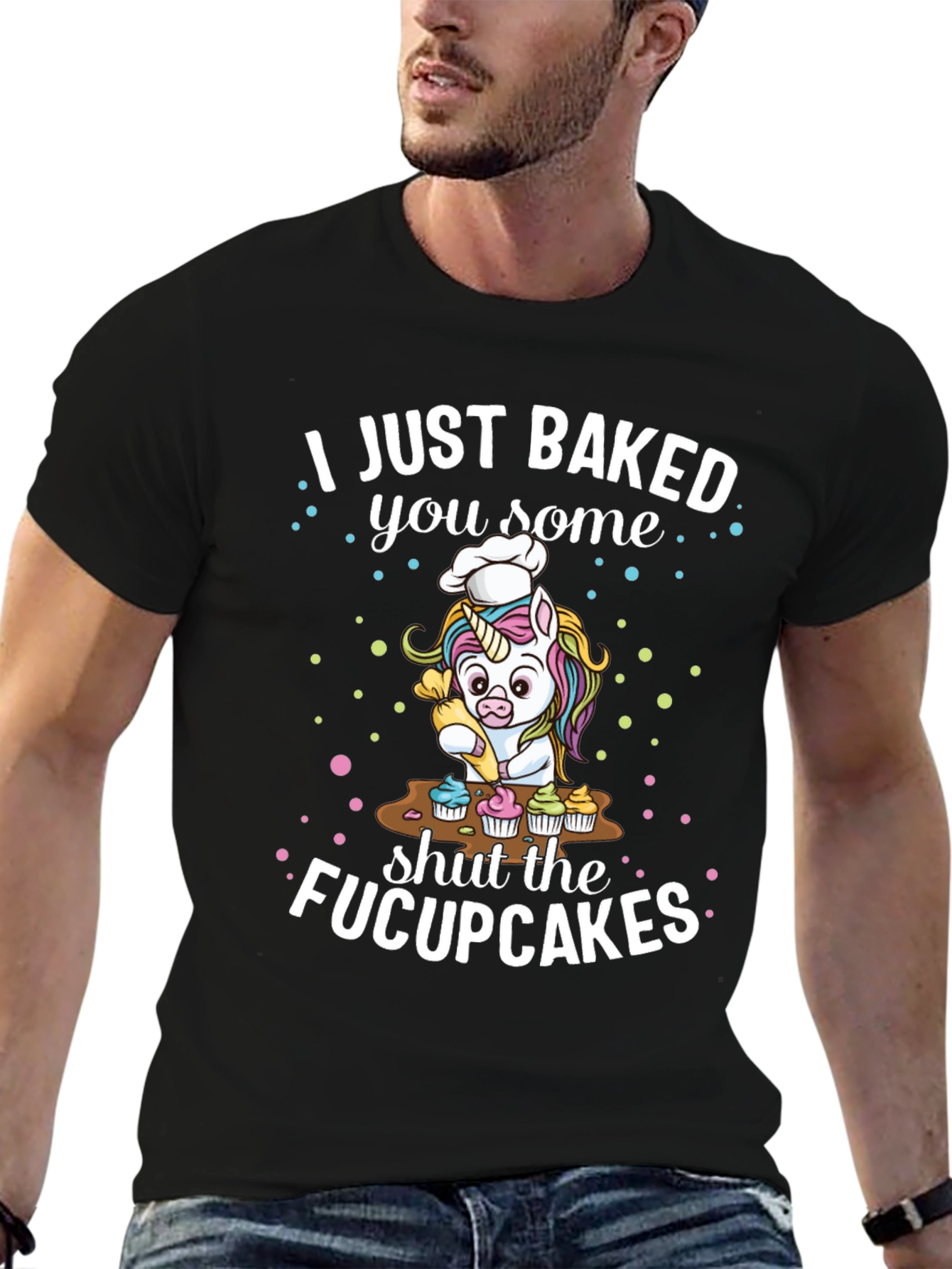 Funny Unicorn Baker Graphic Tee