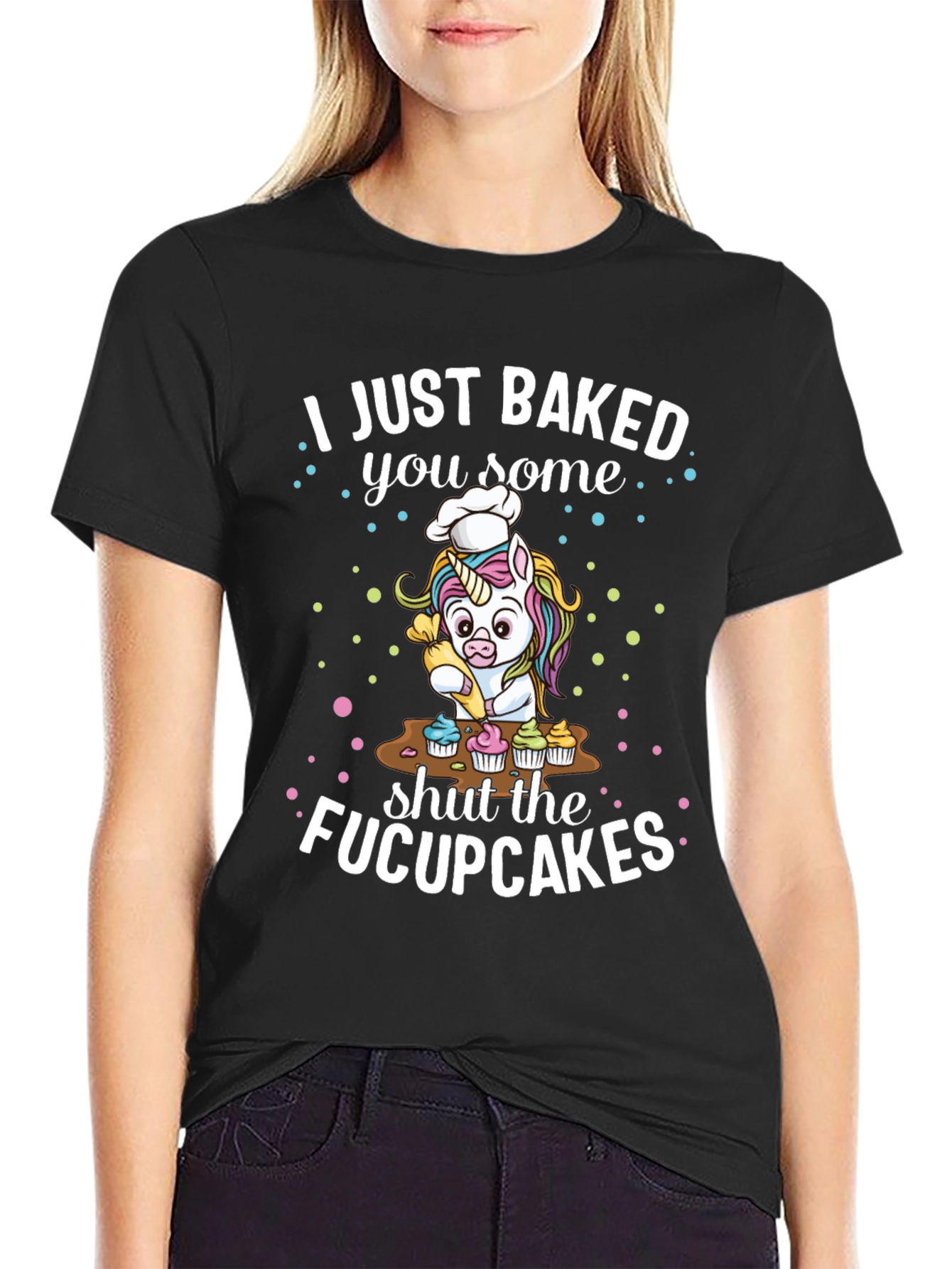 Funny Unicorn Baker Graphic Tee