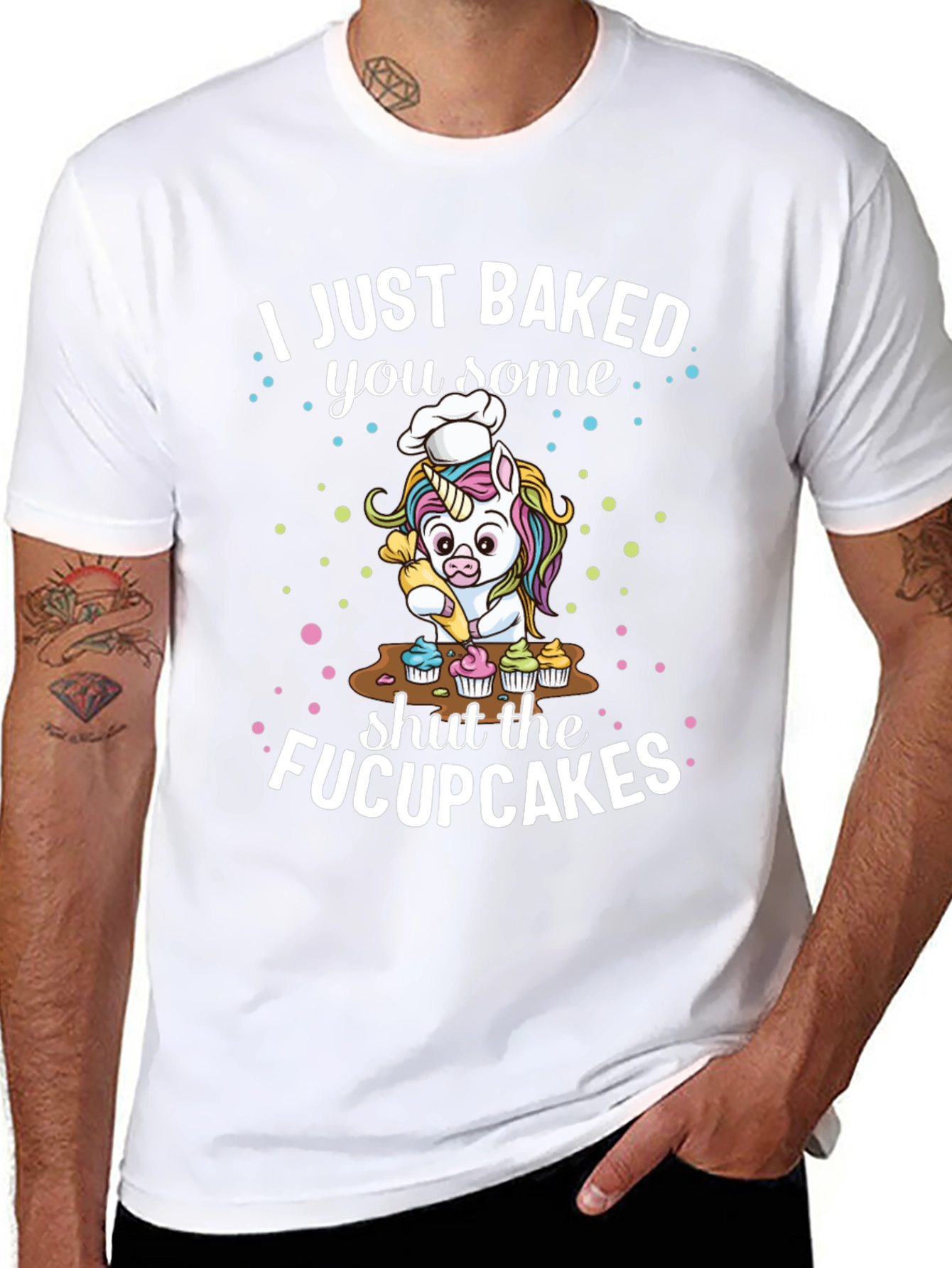 Funny Unicorn Baker Graphic Tee