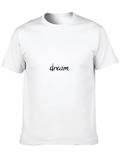 Mens Black Dream Graphic T-Shirt - Casual Comfort