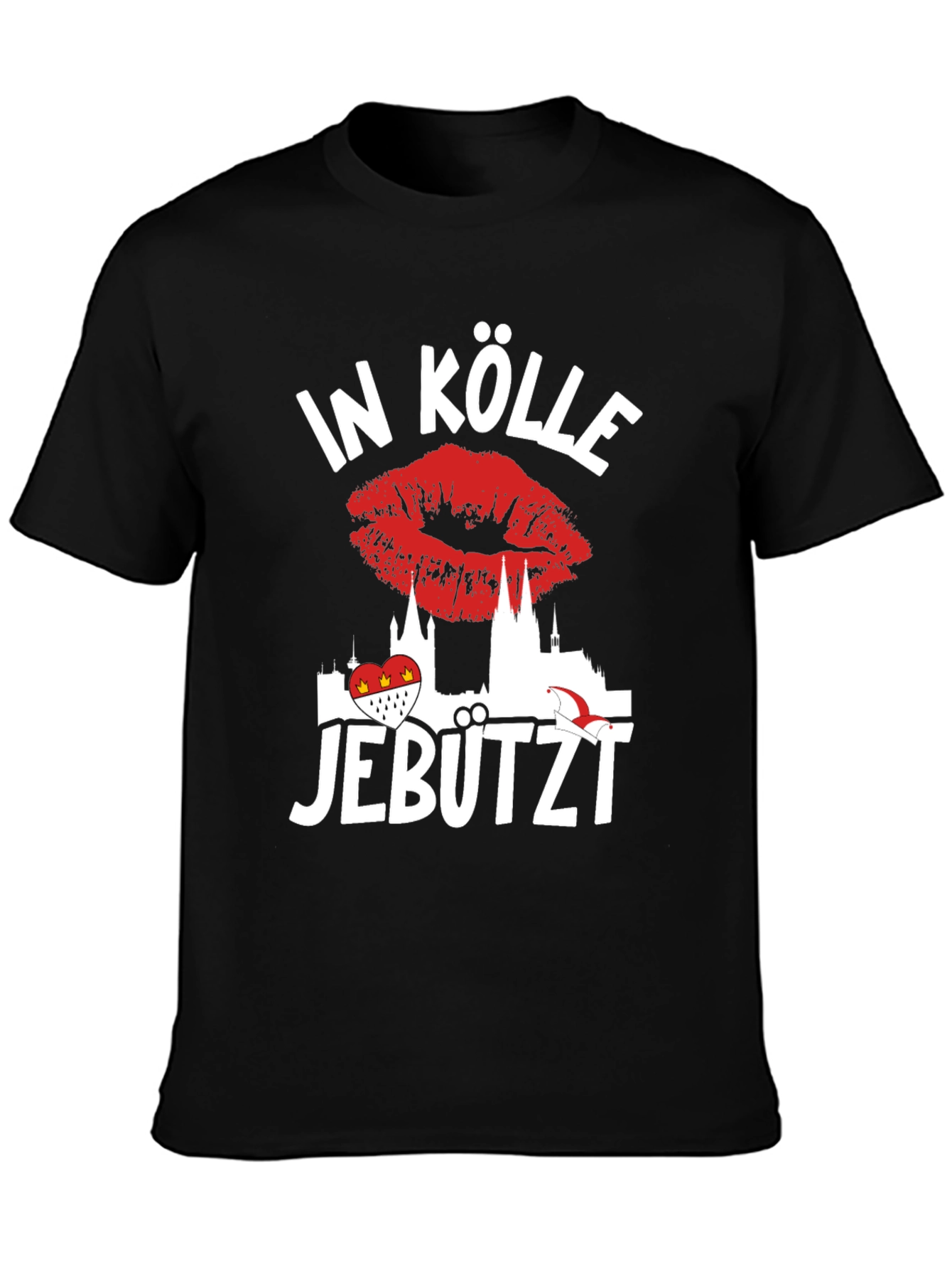 In Kölle Jebutzt T-Shirt - Cologne Kiss Tee