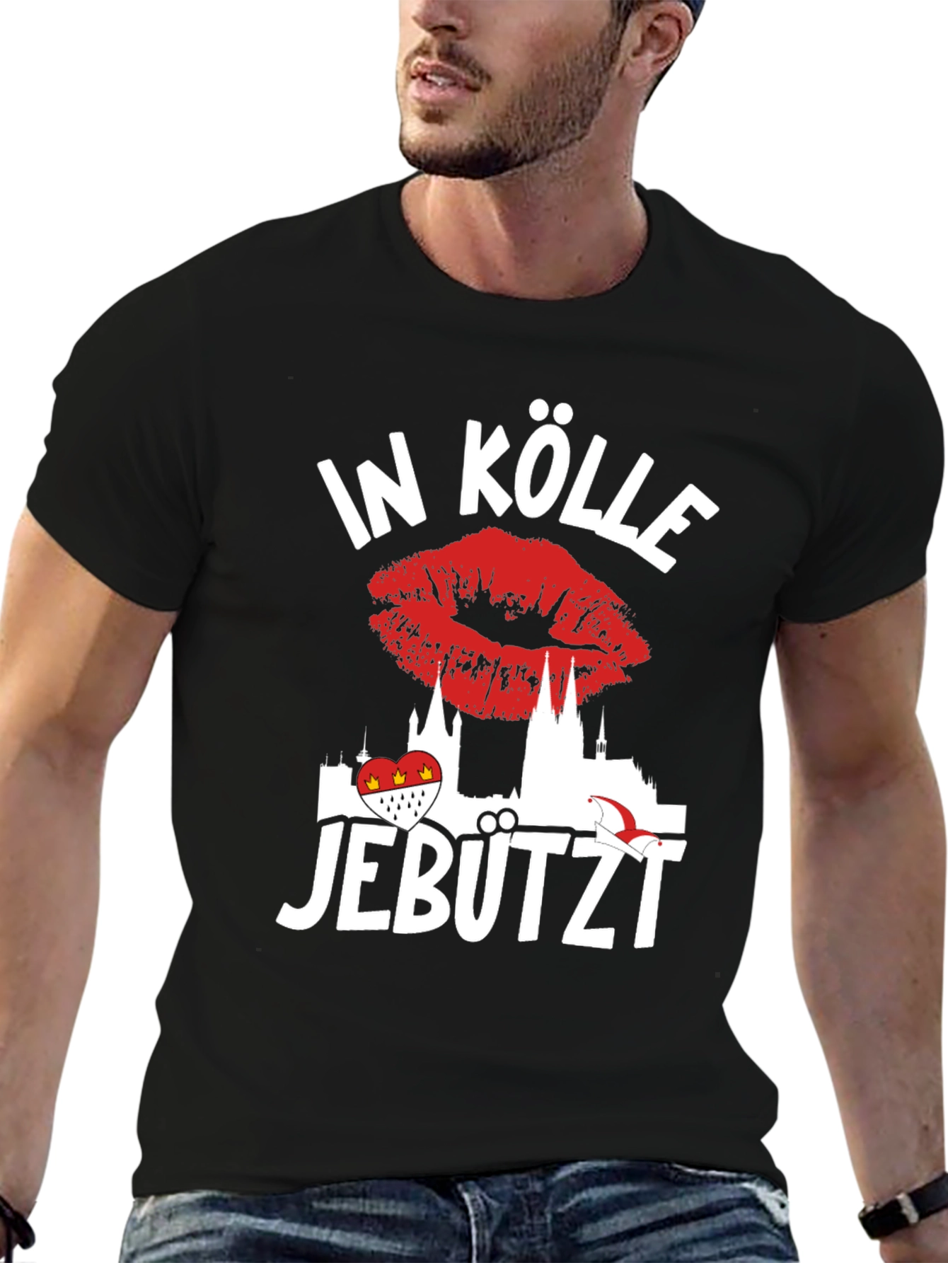In Kölle Jebutzt T-Shirt - Cologne Kiss Tee