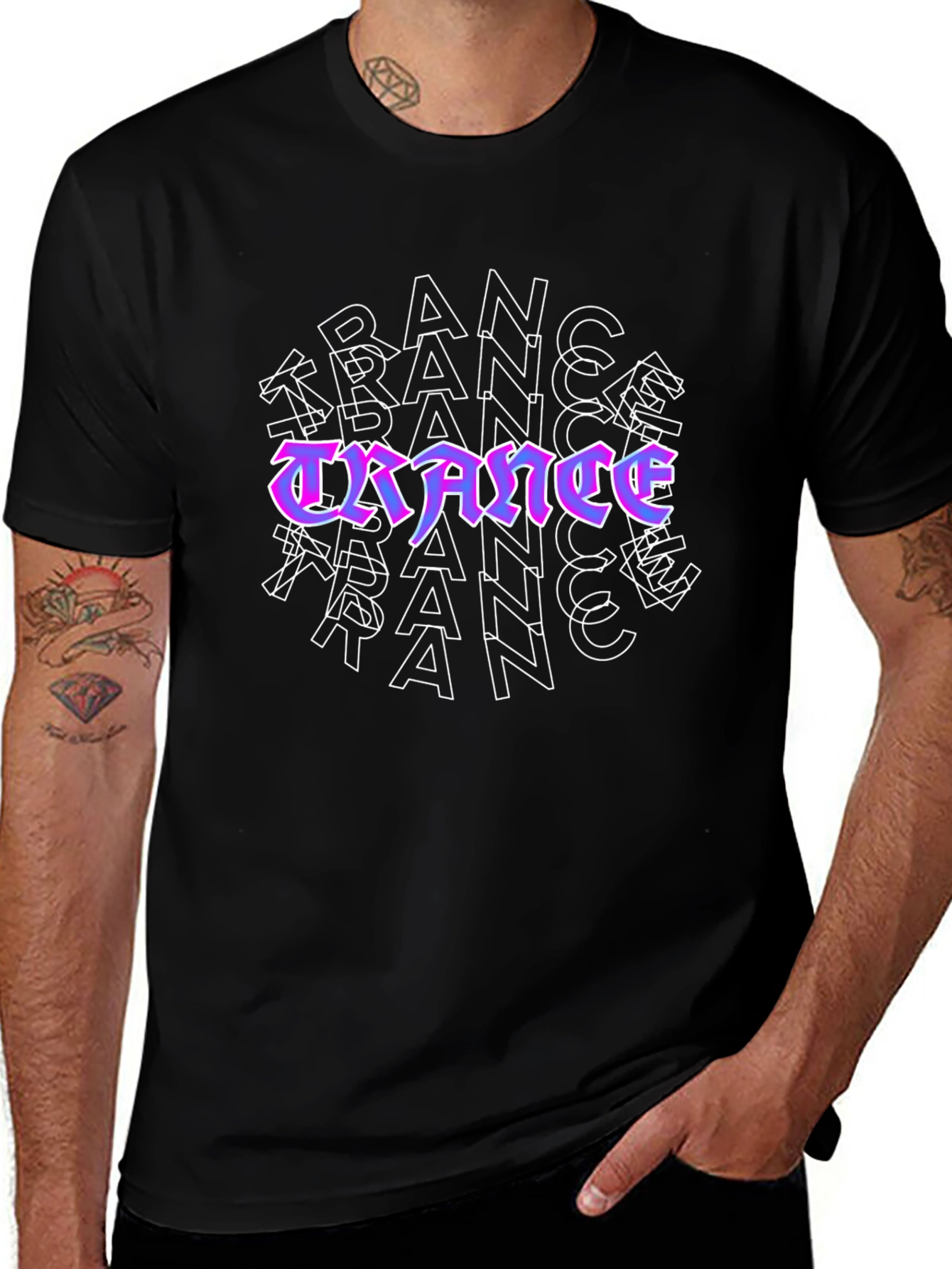 Trance Music Rave Style Graphic Tee