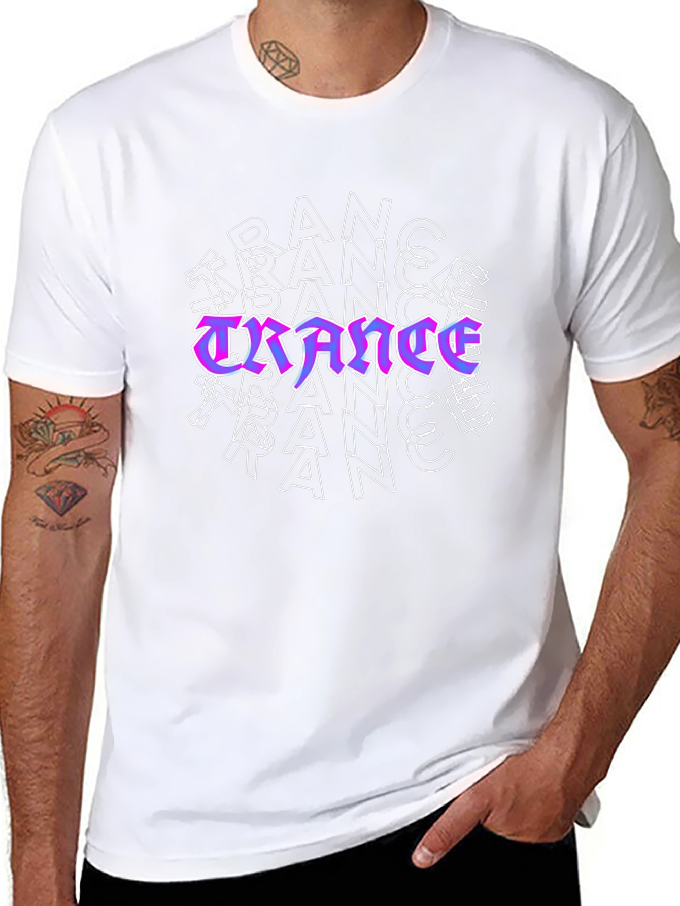 Trance Music Rave Style Graphic Tee