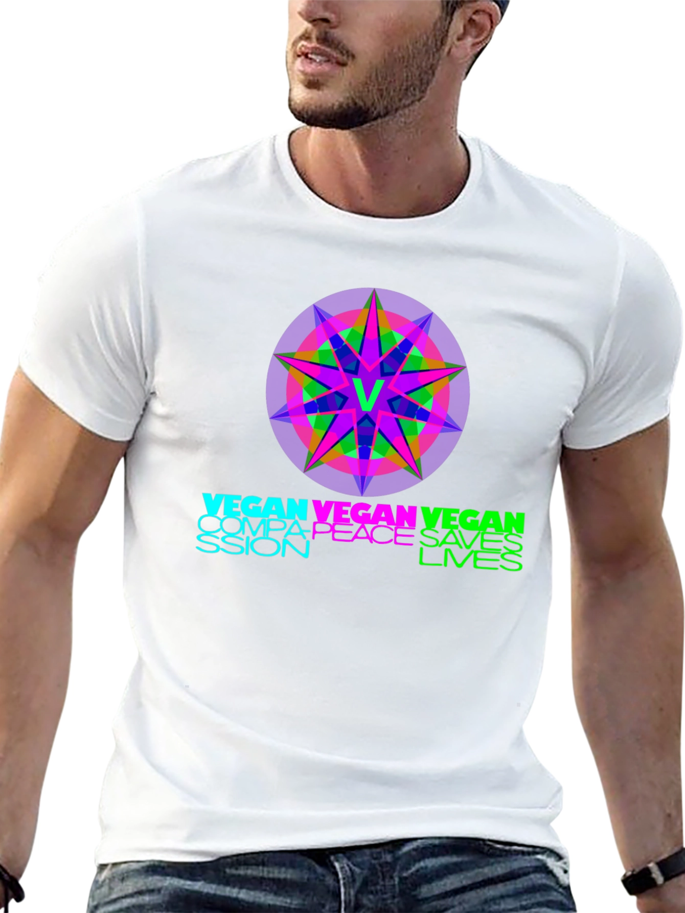 Vegan Compassion Saves Lives Graphic Tee