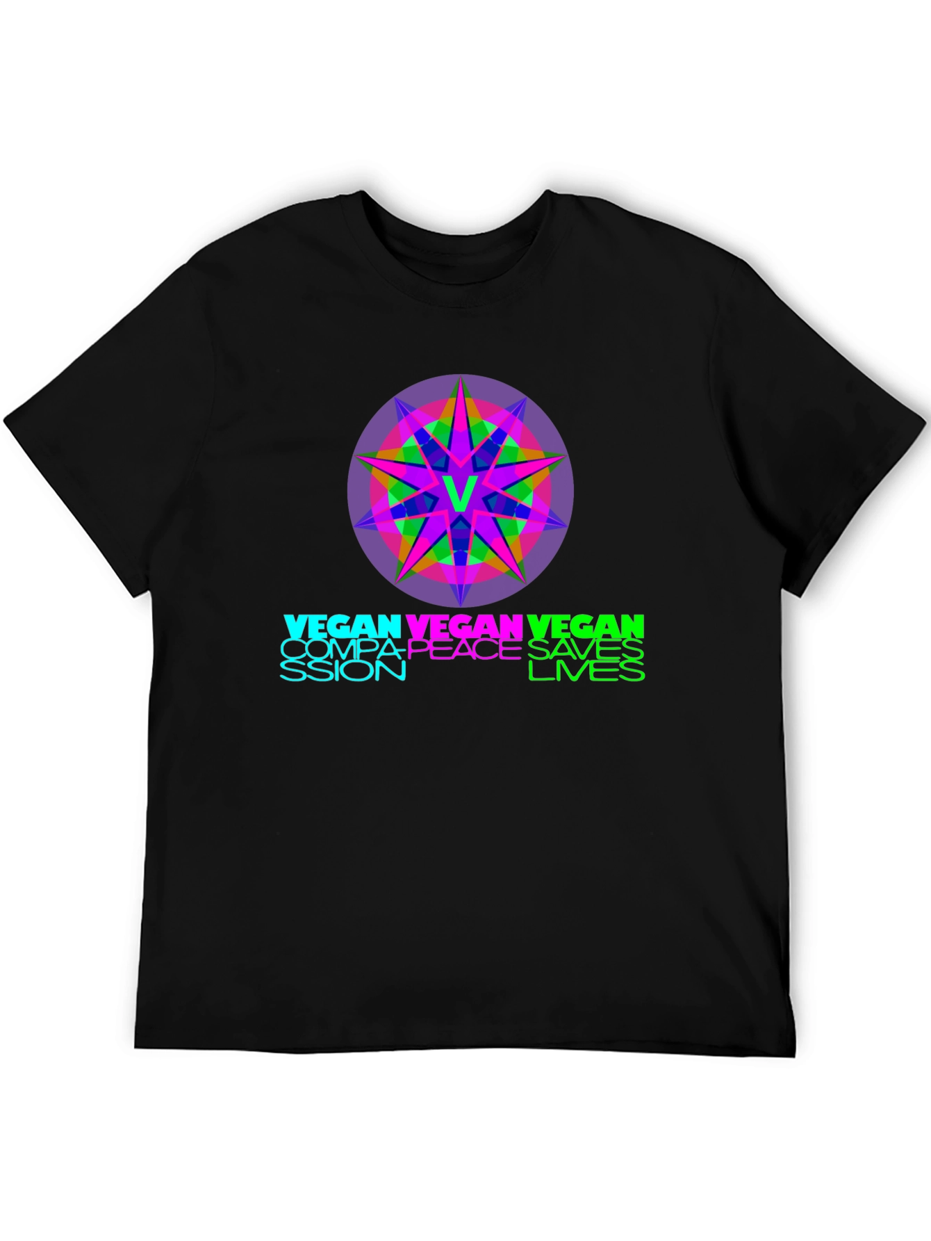 Vegan Compassion Saves Lives Graphic Tee