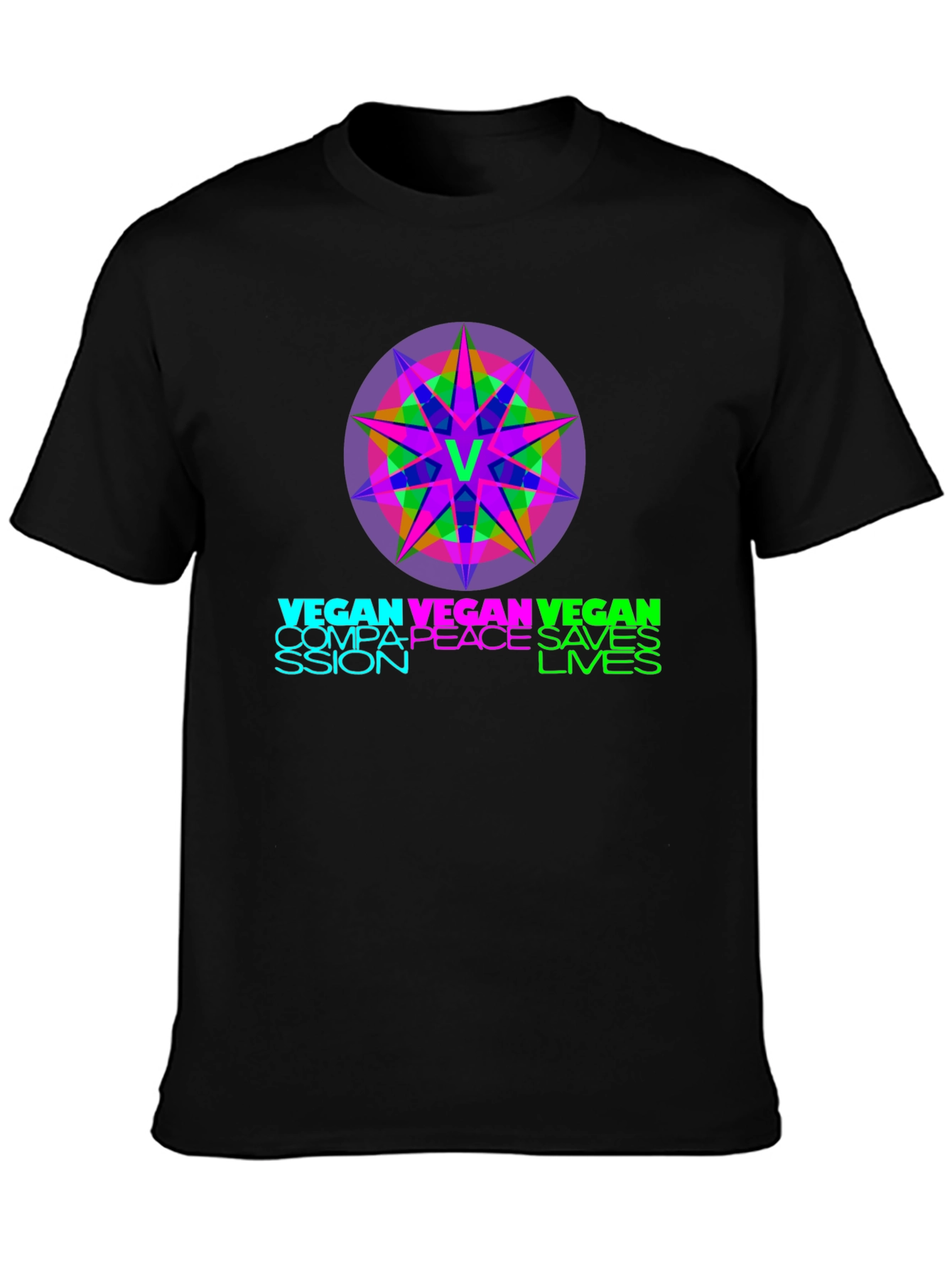 Vegan Compassion Saves Lives Graphic Tee