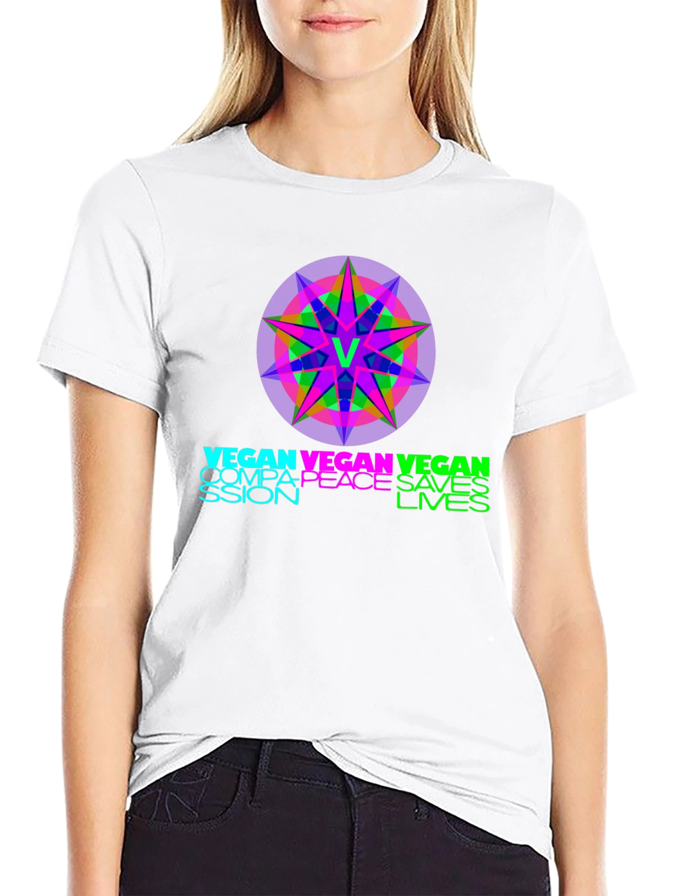 Vegan Compassion Saves Lives Graphic Tee