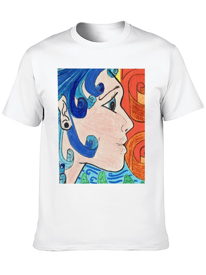 Abstract Art Graphic Tee - Black Unisex Shirt