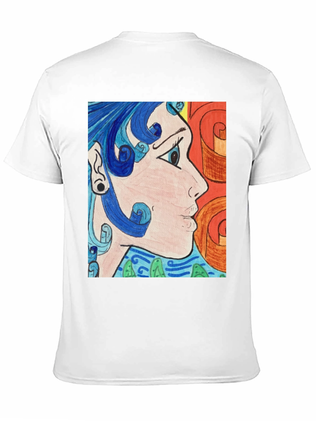 Abstract Art Graphic Tee - Black Unisex Shirt