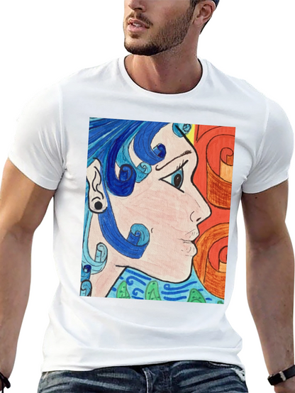 Abstract Art Graphic Tee - Black Unisex Shirt