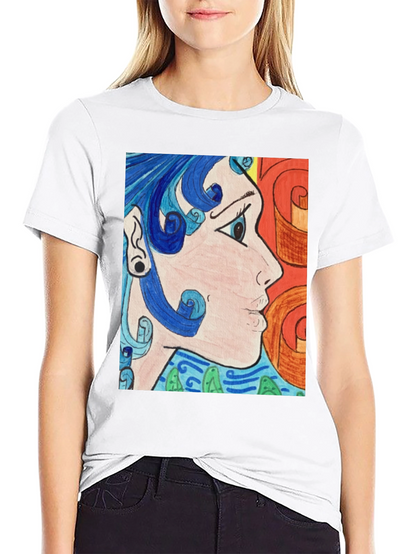 Abstract Art Graphic Tee - Black Unisex Shirt