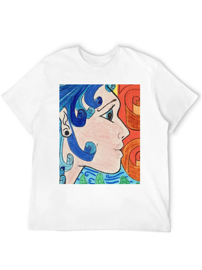 Abstract Art Graphic Tee - Black Unisex Shirt