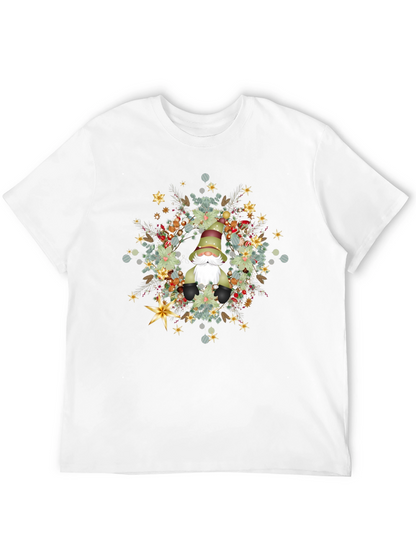 Gnome Christmas Wreath T-Shirt