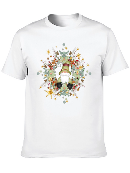 Gnome Christmas Wreath T-Shirt