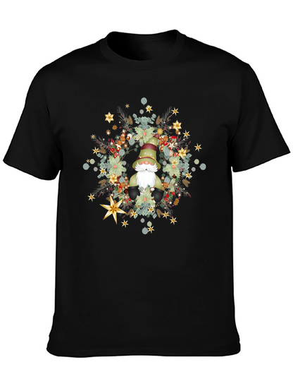 Gnome Christmas Wreath T-Shirt