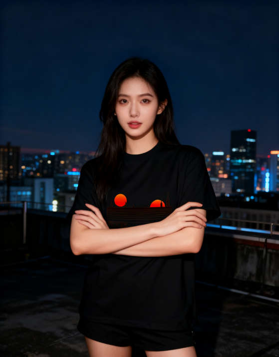 Tatooine Double Sunset Star Wars Inspired T-Shirt - 100% Cotton, Sci-Fi Casual Tee for Movie Fans & Everyday Occasions