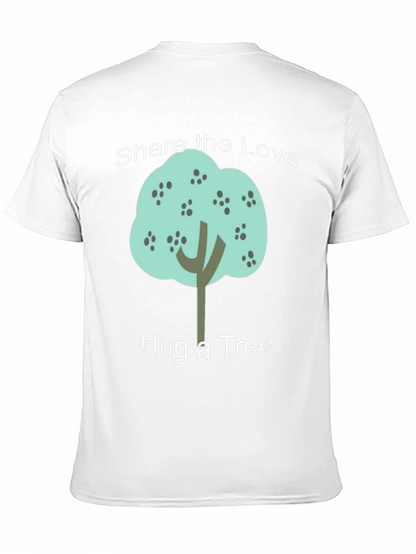 Share the Love Hug a Tree Black Graphic T-Shirt