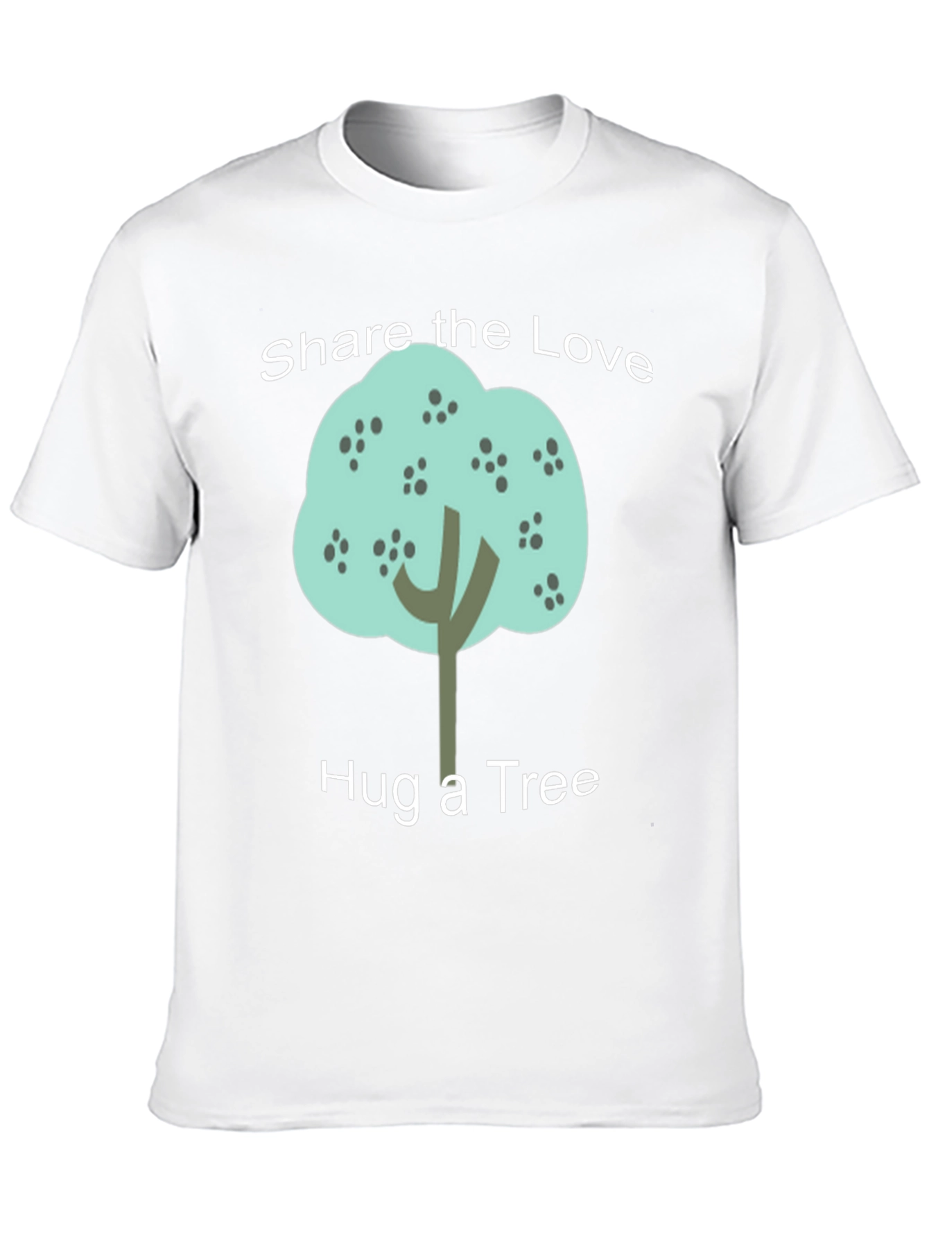 Share the Love Hug a Tree Black Graphic T-Shirt
