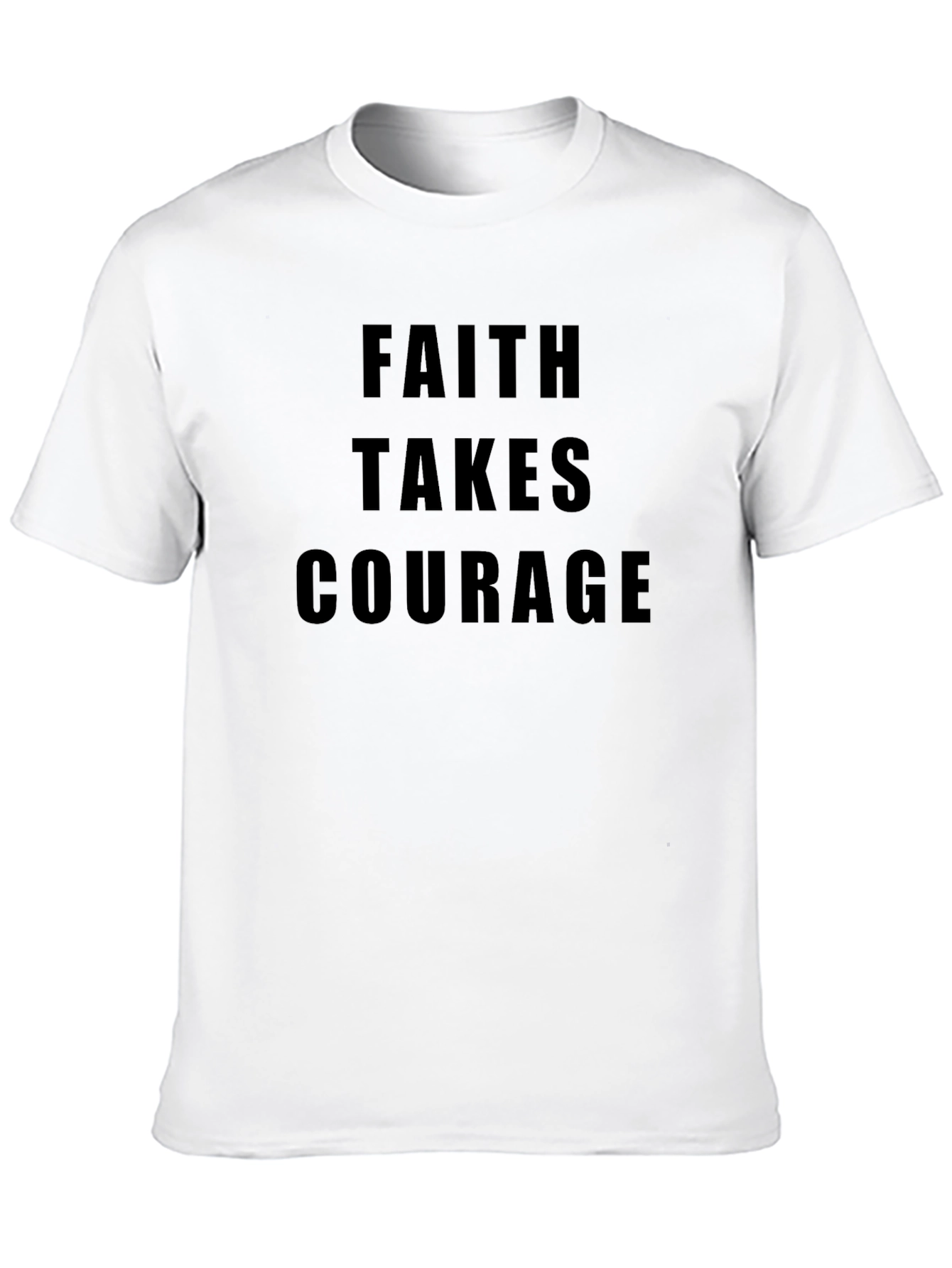 Faith Takes Courage Graphic Tee - Black