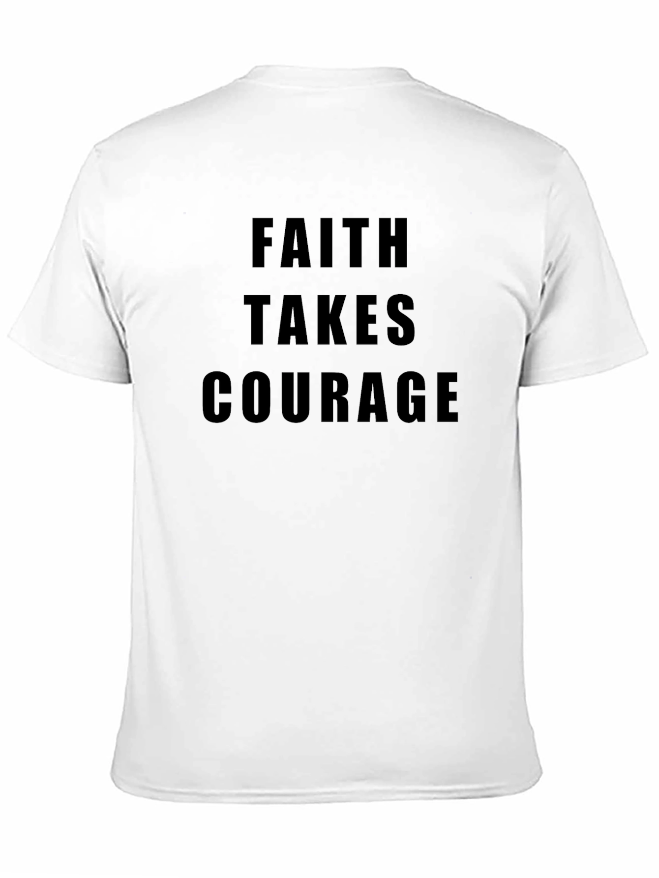 Faith Takes Courage Graphic Tee - Black