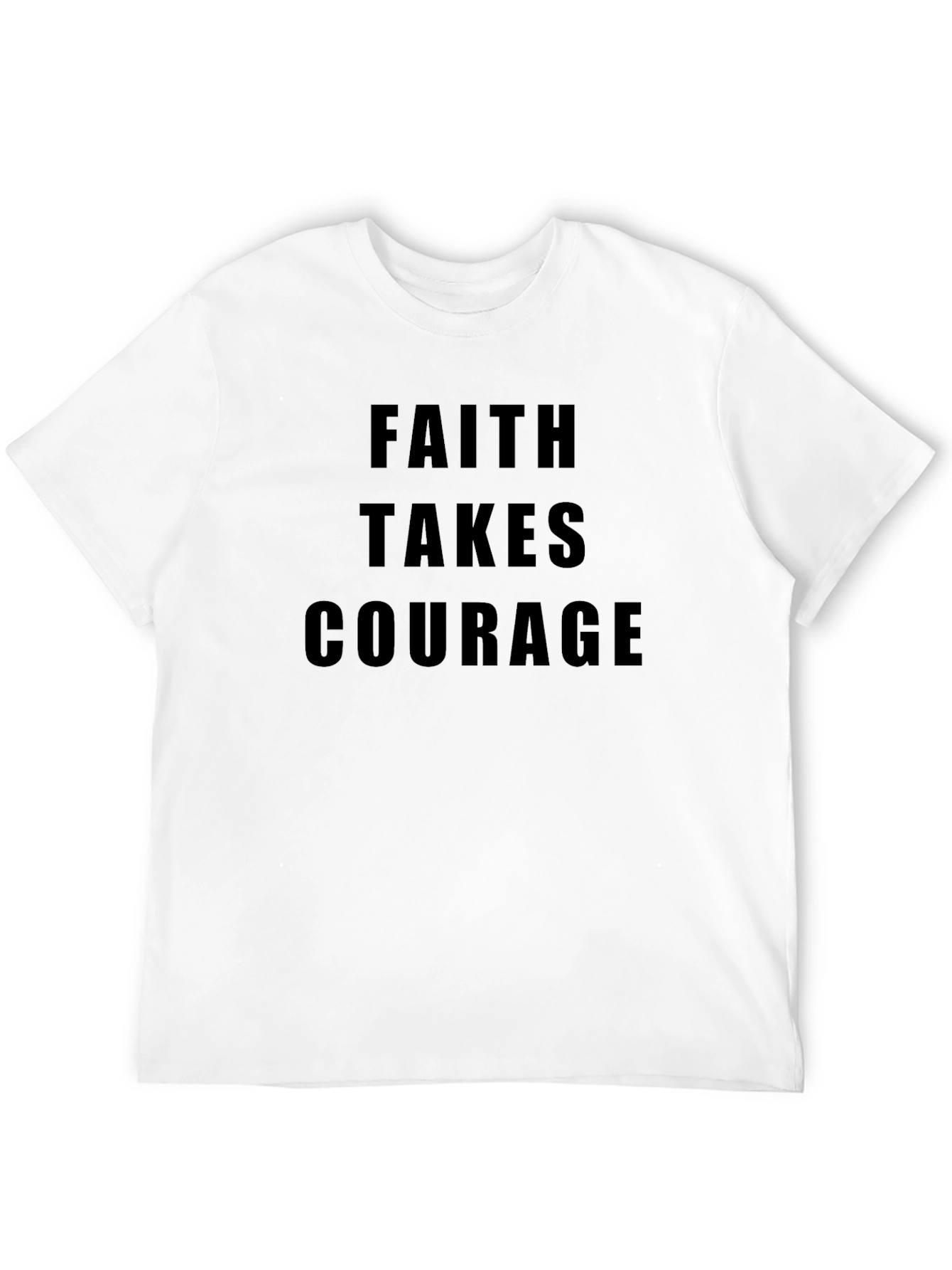 Faith Takes Courage Graphic Tee - Black