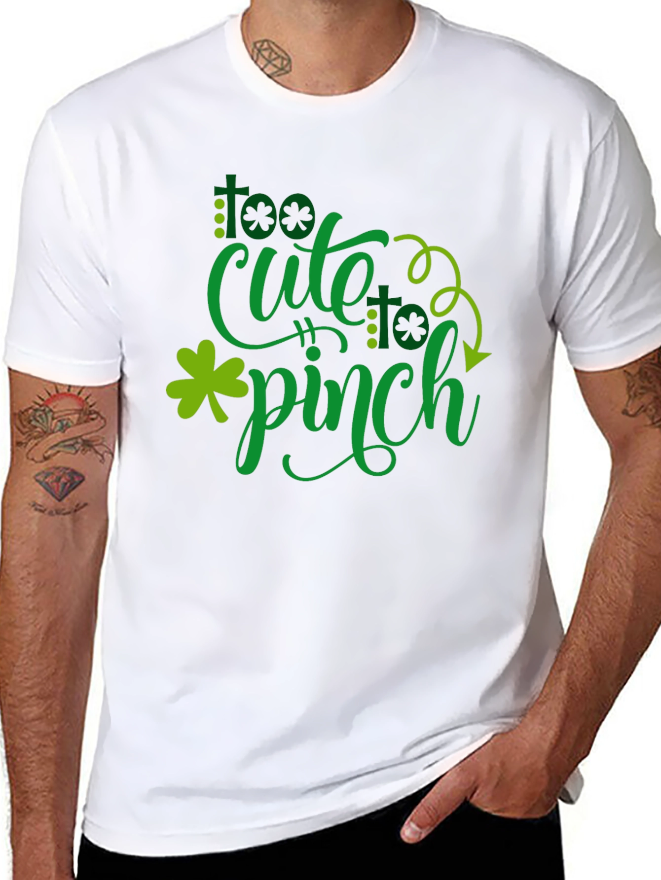 Too Cute to Pinch St. Patricks Day Graphic Tee